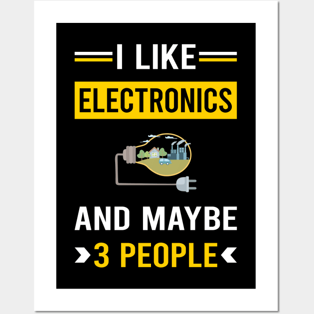 3 People Electronics Wall Art by Good Day